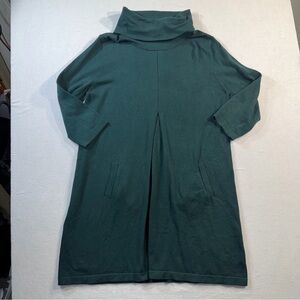 Tyler Boe Kim Long Sleeve Turtleneck Sweater Dress, Cashmere Cotton blend